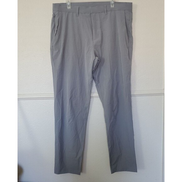 Fabletics The Only Pant Mens Size 39X32 Gray Zipped Pockets - Picture 1 of 15